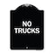 Signmission Driveway No Trucks Heavy-Gauge Aluminum Architectural Sign, 24" x 18", BW-1824-24123 A-DES-BW-1824-24123 - alternate 1